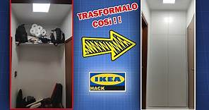 Armadio a muro fai da te con ante IKEA pax