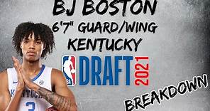 Brandon Boston Jr. Scouting Report | 2021 NBA Draft Breakdowns
