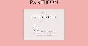 Carlo Biotti Biography - Italian judge
