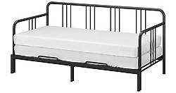 FYRESDAL - 坐臥兩用床框, 黑色, 80x200 公分 | IKEA 線上購物