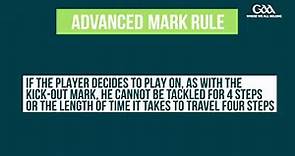 2020 GAA Advanced Mark Rule