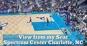 Spectrum Center Seat View of Section 225 Row A Seat 19 Charlotte Hornets Game - See Views from Seats