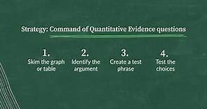 Command of Quantitative Evidence | Reading and Writing Test | SAT | Khan Academy