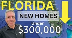 Florida New Construction Homes for Sale - Where to find a new construction home under $300,000 in FL