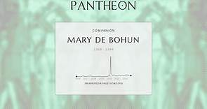 Mary de Bohun Biography - 14th-century English noblewoman