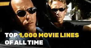 Top 1,000 Movie Lines Of All Time