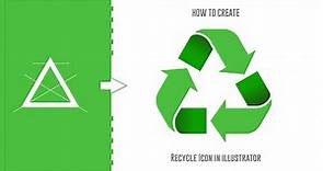 How to Create Recycle Icon | Adobe Illustrator