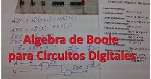 ✅ Algebra Booleana para Simplificar Circuitos Logicos (Leyes de Boole y Morgan)