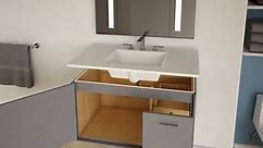 KOHLER 2604-F69 Tresham 24" Bathroom Vanity Cabinet, Single Door Vanity, Slow-Close Door Hinges, Woodland