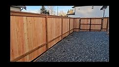 Cap & Trim Wood Fence With Double Adjust-A-Gate Kit Frame