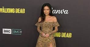 Christian Serratos "The Walking Dead" Series Finale Event in Los Angeles