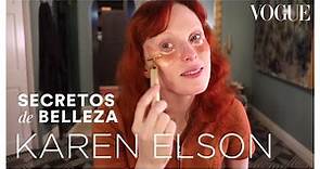 Karen Elson nos muestra cómo crear un maquillaje ideal para las fiestas