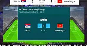 Serbia vs Montenegro UEFA European Championship Football SCORE