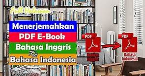 CARA MENERJEMAHKAN PDF E BOOK BAHASA INGGRIS KE BAHASA INDONESIA Full Halaman