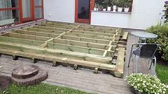 How to Build a Ground Level Deck - frame - ( Part 1)