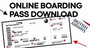 How to Check in for a British Airways Flight | Download a Boarding Pass