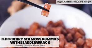Elderberry Ginger Sea Moss Gummies with Bladderwrack | Easy, Immunity Boosting Recipe! Vegan + GF