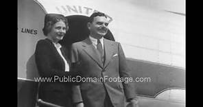 Presidential campaign footage Thomas Dewey 1944 archival footage