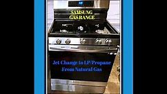 Samsung Gas Range Jet Change. Natural Gas to LP Propane conversion. #samsung, #gasrange, #propane