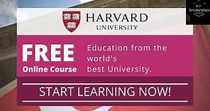 Free Online Courses from Harvard University, USA | How to Enroll