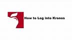 How to log into Kronos