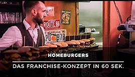 American Diner mit Burgern eröffnen – Das Franchise-Konzept von Homeburgers in 60 Sek. dargestellt