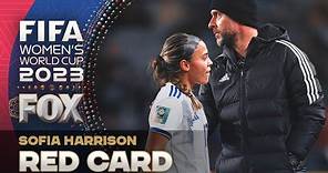 Philippines' Sofia Harrison receives a RED CARD for her tackle vs. Norway | 2023 FIFA Women's World