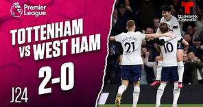 Highlights & Goals: Tottenham vs. West Ham 2-0 | Premier League | Telemundo Deportes