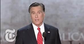 Election 2012 | Mitt Romney's R.N.C. Speech | The New York Times