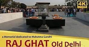 "RAJ GHAT" Mahatma Gandhi's Memorial 4K Old Delhi India