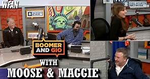 Moose & Maggie take over WFAN midday's - Boomer & Gio