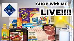 SAM’S CLUB SHOP WITH ME!!! LIVE BABY!!!