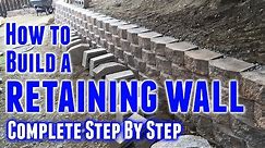 How to Build a Retaining Wall (Step-by-Step)