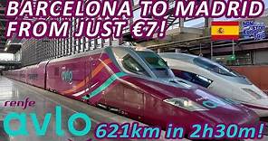 RENFE AVLO REVIEW: BARCELONA TO MADRID AT 300KMH FROM JUST €7 / SPANISH TRAIN TRIP REPORT