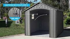 Lifetime 8x10 Outdoor Storage Shed Kit w/ Vertical Siding - Roof Brown (60211A) - ShedsDirect.com