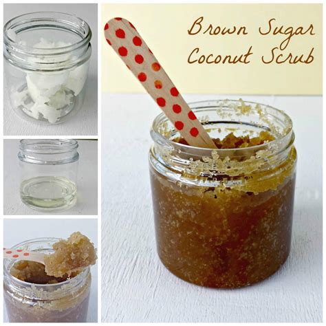Coconut oil and brown sugar scrub