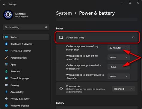 Atur Power Mode Windows 11