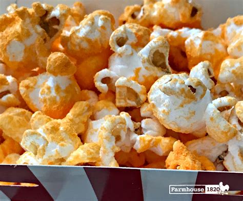 Cheese on popcorn