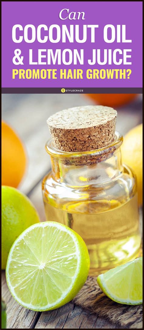 Coconut Oil and Lemon Juice