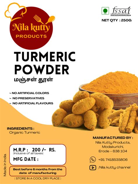 Coconut Oil and Turmeric Powder