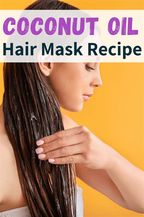 DIY coconut oil hair mask