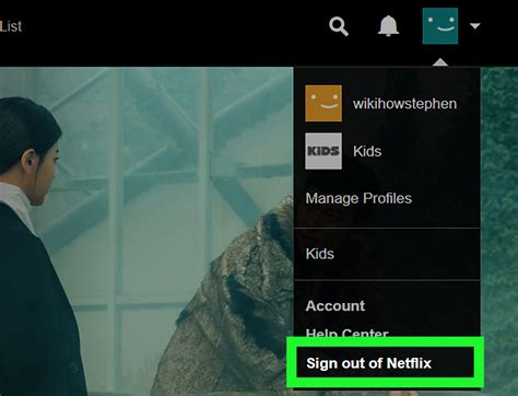 Logout Netflix