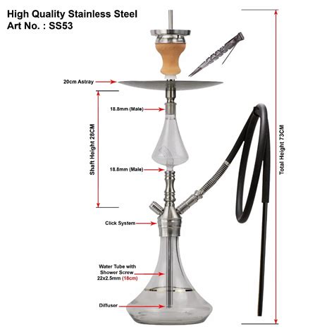 Size of the Shisha Hookah