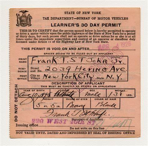 Driver license history