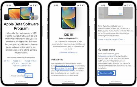 ios 16 public beta program profile installation
