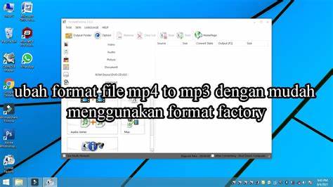 ubah extension file mp4 ke mp3