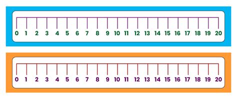 0-20 Number Line Printable