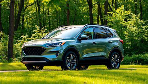 Illustrative graphic of safety features in the 07 Ford Escape Hybrid.