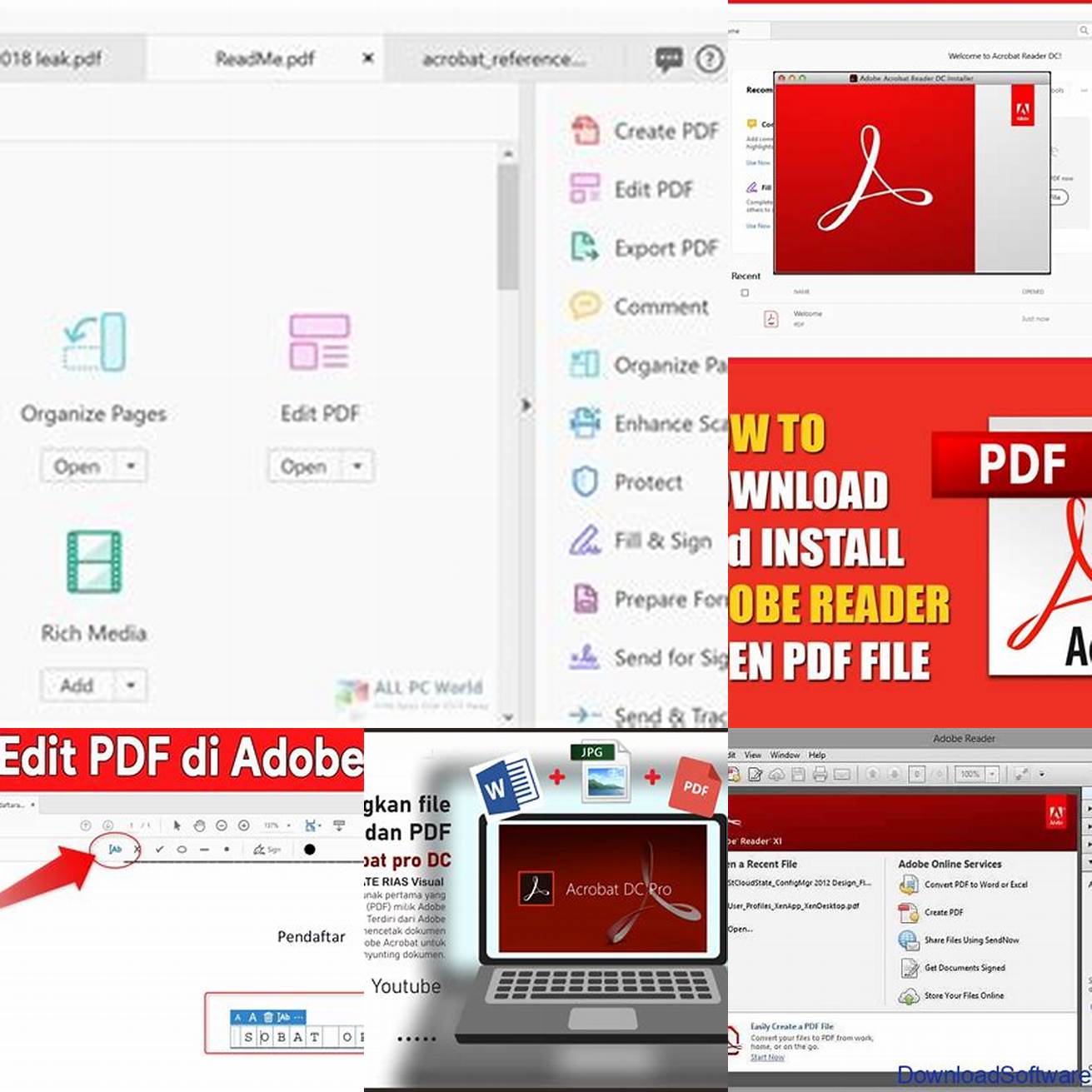 1 Buka aplikasi Adobe Acrobat atau aplikasi PDF editor lainnya