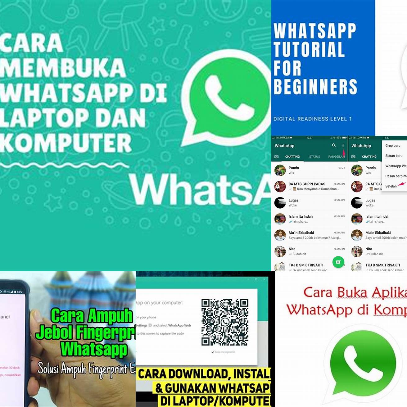 1 Buka aplikasi WhatsApp